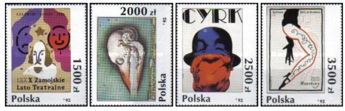 Polonia 1992 - arta, serie neuzata