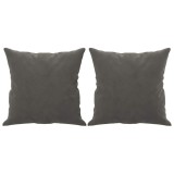 Cumpara ieftin Perne decorative, 2 buc., gri inchis, 40x40 cm, catifea
