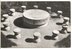 carte postala-Constantin Brancusi-Masa tacerii foto