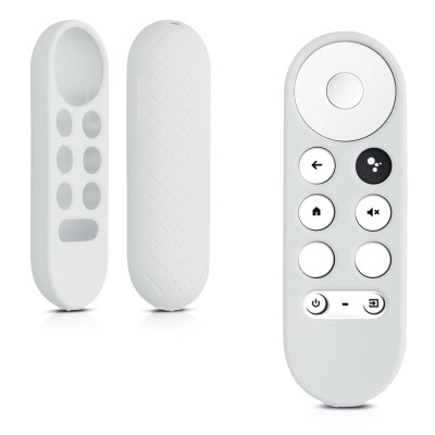 Husa pentru telecomanda Chromecast 2020, Kwmobile, Gri, Silicon, 56917.22 foto