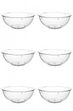 Set boluri, 6 piese, 5 l, Plastic, Transparent
