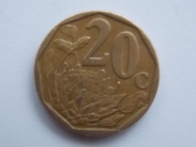 20 CENTS 2007 AFRICA DE SUD-ININGIZIMU AFRIKA foto