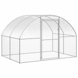 VidaXL Volieră de păsări pentru exterior, 3x2x2 m, oțel galvanizat