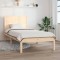 vidaXL Cadru de pat Single 3FT, 90x190 cm, lemn masiv