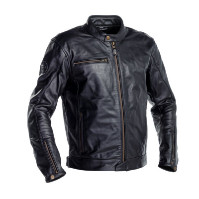 Geaca Piele Moto Richa Normandie Jacket, Negru, Marime 60 foto