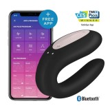 Cumpara ieftin Stimulator Dublu Double Joy (Negru), Satisfyer