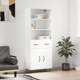 vidaXL Dulap &icirc;nalt, alb, 69,5x34x180 cm, lemn compozit