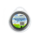 Coarda de taiere pentru masina de tuns iarba, rotunda, din plastic otelit, 2.4mm x 15m