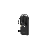 Baterie externă Dudao K11 10000mAh cu cabluri &icirc;ncorporate - Negru