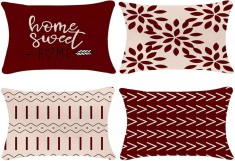 Huse de perna YLL 18x18, Huse de perna pentru canapea, Huse de perna decorative pentru exterior, set de 4 pentru canapea extensibila ?i ma?ina 18x18 i foto