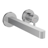 Cumpara ieftin Baterie lavoar cu montaj pe perete, Hansgrohe, Finoris, cu pipa 22,8 cm, crom