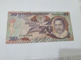 bancnota tanzania 20 sh 1986