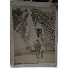 Fotografie pe carton, demnitar strain, 1892