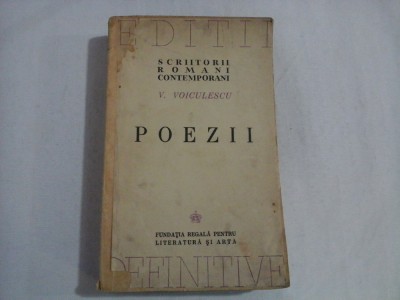 POEZII - V. VOICULESCU foto