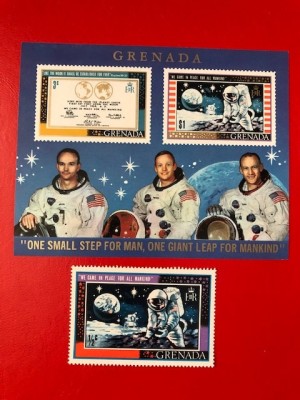 GRENADA, SPACE - COLIȚĂ MNH IMPERF. foto