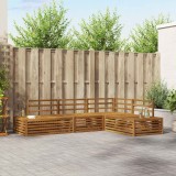 vidaXL Set de canapele de exterior 4 Bucată natural 3374089