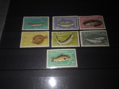 TIMBRE ROMANIA LP 510 1960 PISCICULTURA foto