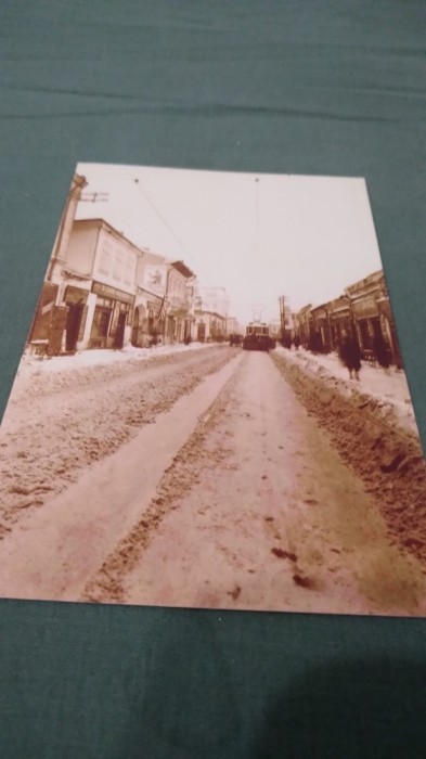 CARTE POSTALA TRANVAI ECHIPAT CU PLUG PE CALEA MOSILOR NECIRCULATA