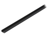 Profil aluminiu anodizat negru pentru module LED 2m