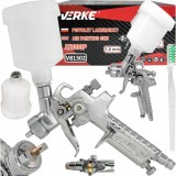 Pistol de vopsit pneumatic, duza 1mm, cu vas din plastic 125 ml, Verke