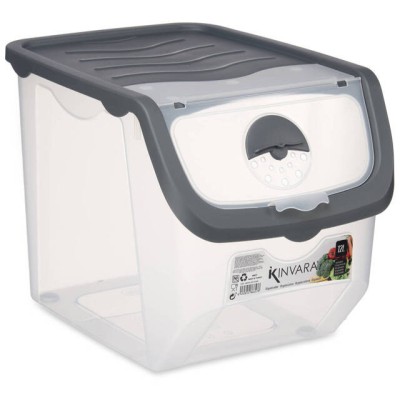 Recipient frigider pentru legume, 12 l - gri inchis foto
