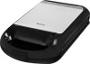 Sandwich Maker Grill ECG S 4310, 1200W, 3 placi interschimbabile (sandviș, panini, vafe), Indicator LED, Antiaderent, Negru/Inox