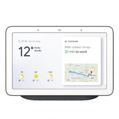 Google Home Hub + Google Asistent personal, Negru foto