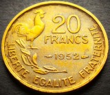 Moneda istorica 20 FRANCI - FRANTA, anul 1952 * cod 4180