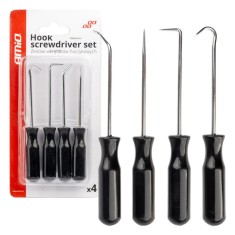 Set surubelnite cu carlig, dreapta, curbata, 90grade, carlig, 4 buc.; AMIO AutoDrive ProParts