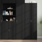 VidaXL Dulap &icirc;nalt, negru, 45x42,5x185 cm, lemn compozit