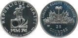P10 Haiti 25 gourdes 1971 /argint /Proof