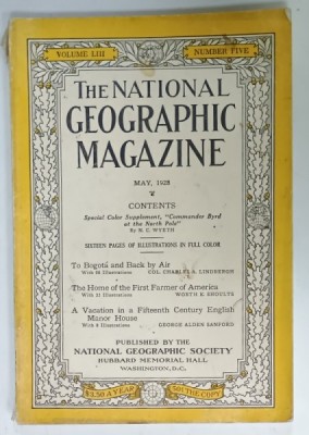 THE NATIONAL GEOGRAPHIC MAGAZINE , NUMBER FIVE , MAY 1928 foto