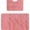 Set 2 Covorase Baie Model Symphony 2580, Marimi 60 x 100 50 x 60 cm, Roz, Antiderapant, Antialergic, Polipropilena