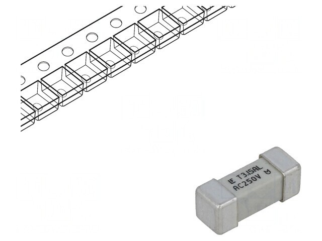 Siguranță &icirc;nt&acirc;rziată 3,5A 250V SMD ceramică