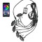Lumini interior multicolore LED RGB cu aplicatie pe telefon 12V