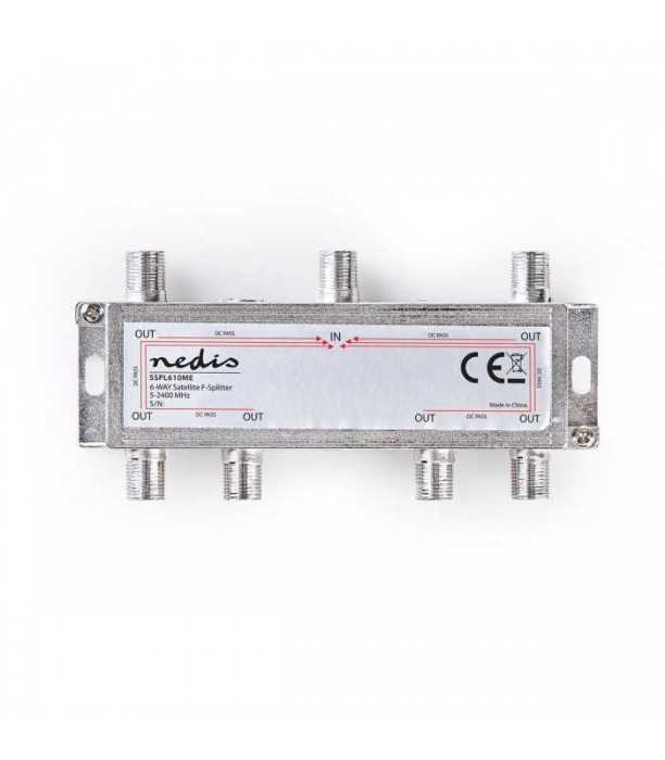Distribuitor semnal TV Nedis splitter 1 intrare - 6 iesiri 5-2400Mhz