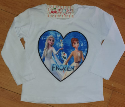 Set fata 2 piese bluza si fusta Disney Frozen Ana Elsa 1/2 ani nou foto