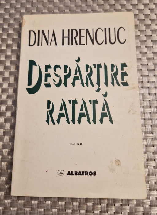 Despartire ratata Dina Hrenciuc
