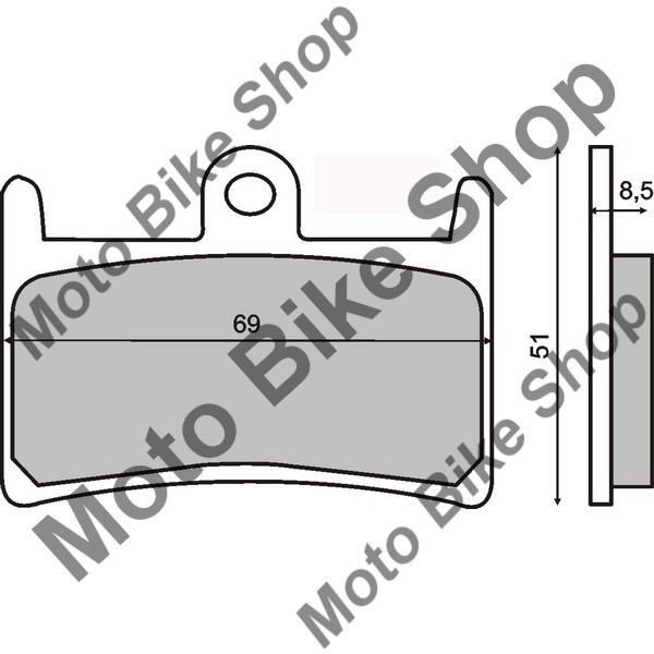 MBS Placute frana (Sinter) Yamaha YZF R7 &#039;99-&#039;01 /FZS 1000 &#039;01-&#039;05 /YZF 1000 &#039;96-&#039;01, Cod Produs: 225101063RM