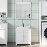 vidaXL Set mobilier baie &bdquo;BERG&rdquo;, 2 piese, alb, lemn masiv de pin