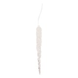 Ornament brad Craciun plastic transparent 3x3x22 cm
