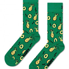 Happy Socks sosete Pineapple Sock culoarea verde