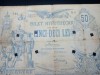 -----50 Lei 1877-BILET HYPOTECAR Raritatee!!!