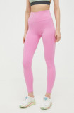 Roxy leggins de antrenament Heart Into It x Mizuno culoarea roz, neted