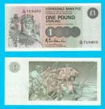 Scotia (p#211) 1 Pound 1985 UNC &#039;Clydesdale Bank&#039; serie: D/D8 719403