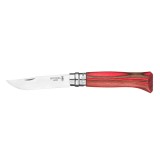 Cutit de buzunar N&deg;08, inox, 8,5cm, &quot;Tradition Luxe&quot;, Red Birch - Opinel