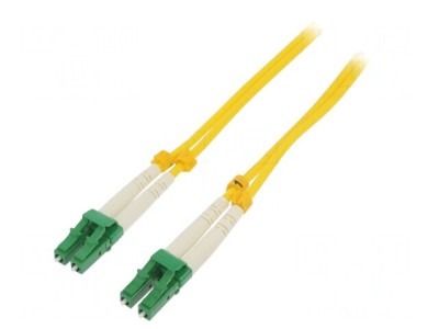 Patch cord fibră LC/APC 5m galben LSZH foto