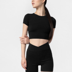 Tricou crop top de yoga cu adaos de fibre reciclate pentru femei