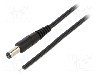 Cablu alimentare DC, cabluri, DC 5,5/1,7 mufa, negru, 0,5m, WEST POL - P55-TT-T050-050BK
