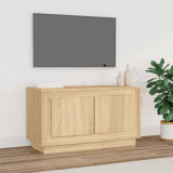 Dulap TV, stejar sonoma, 80x35x45 cm, lemn prelucrat GartenMobel Dekor, vidaXL